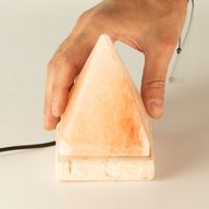 Kwaliteits USB-piramide-zoutlamp - 9 cm (multi)