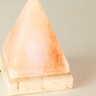 Kwaliteits USB-piramide-zoutlamp - 9 cm (multi)
