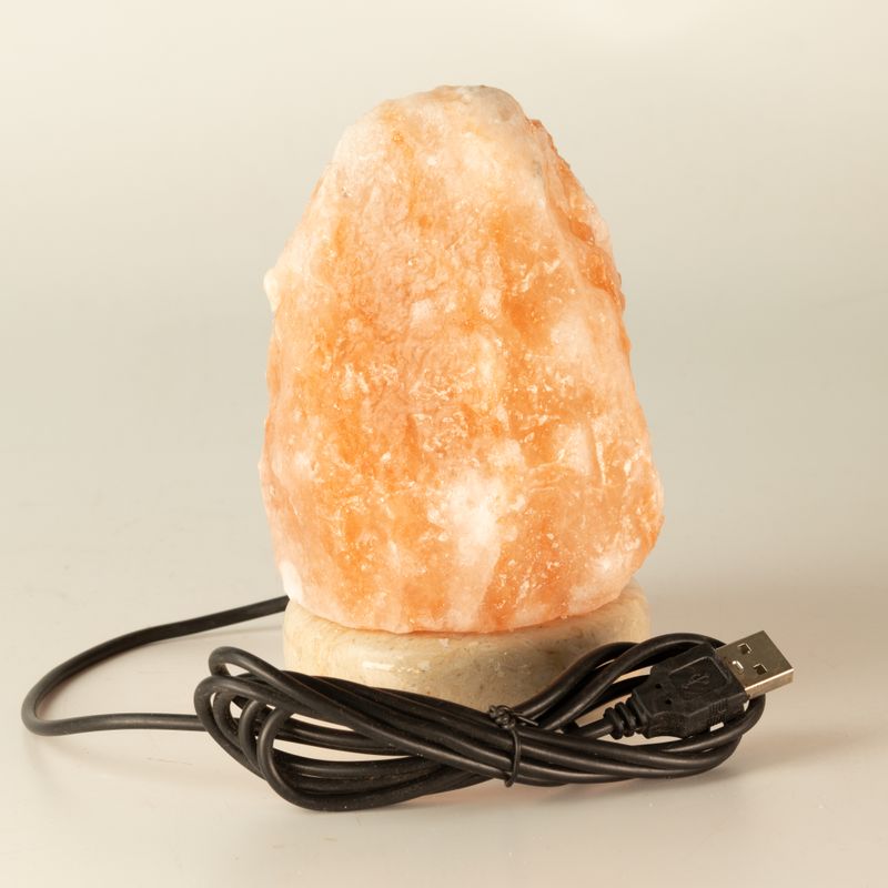 Kwaliteits USB Natuurlijke Zoutlamp - 11,5 cm (multi)