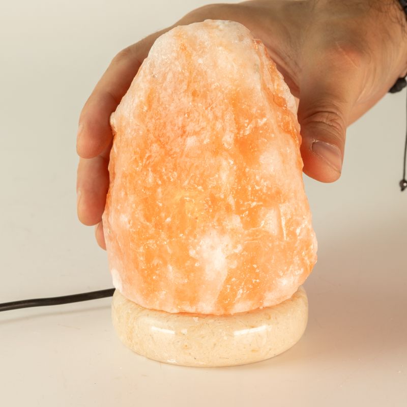 Kwaliteits USB Natuurlijke Zoutlamp - 11,5 cm (multi)
