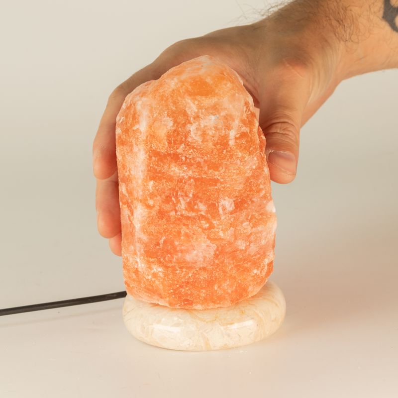 Kwaliteit USB natuurlijke zoutlamp - 11,5 cm (enkel)