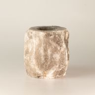 Grijze zoutkaarsenhouder 600-800 g