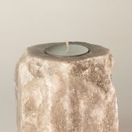 Grijze zoutkaarsenhouder 600-800 g