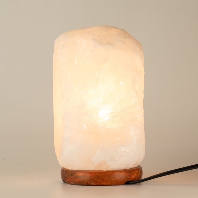 Kristal Rock Himalaya-zoutlamp - en basis ongeveer 3-5 kg