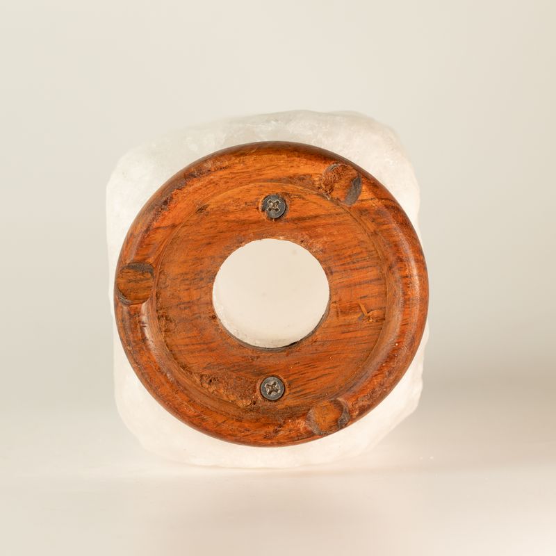 Kristal Rock Himalaya-zoutlamp - en basis ongeveer 3-5 kg