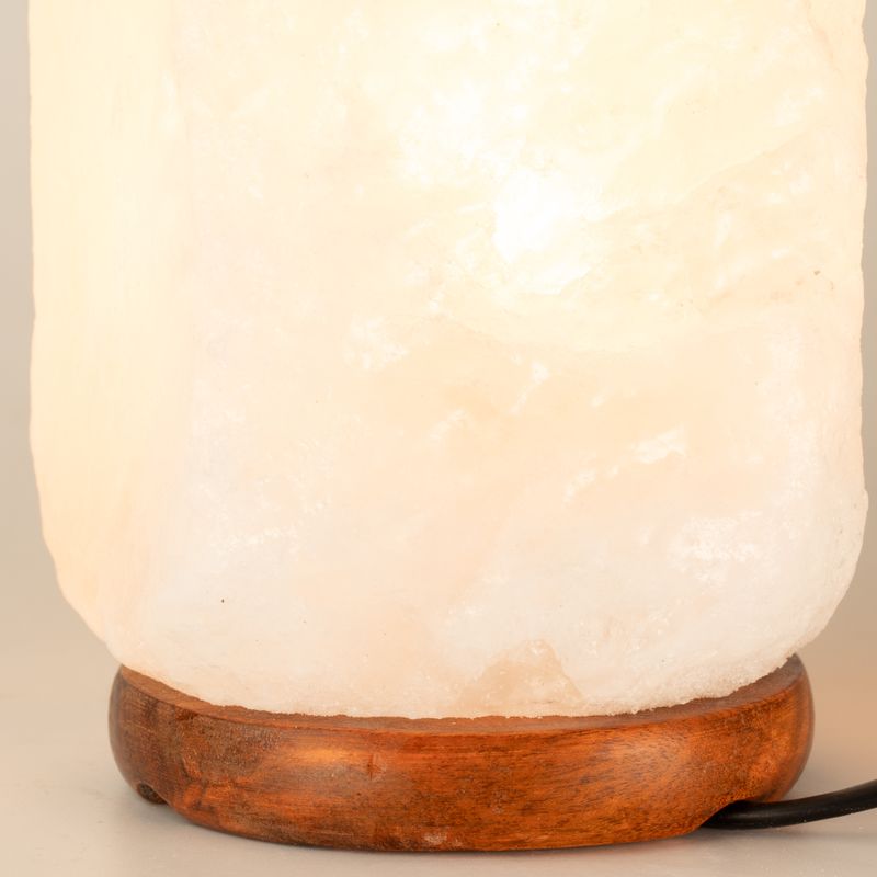 Kristal Rock Himalaya-zoutlamp - en basis ongeveer 3-5 kg