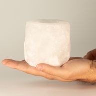 Kristalrots Himalayazout Kaarsenhouder 600-800g