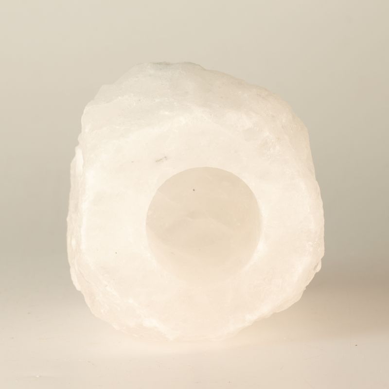 Kristalrots Himalayazout Kaarsenhouder 600-800g