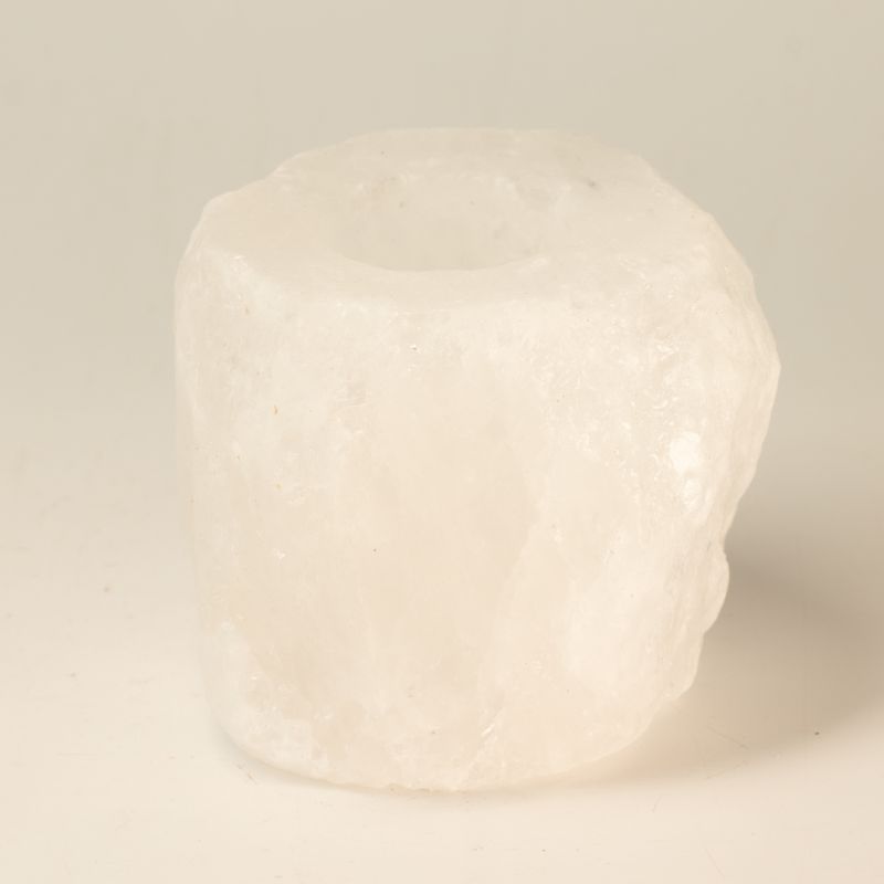 Kristalrots Himalayazout Kaarsenhouder 600-800g