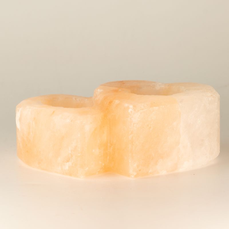 Dubbel Hart Zoutkaarsenhouder 1 kg