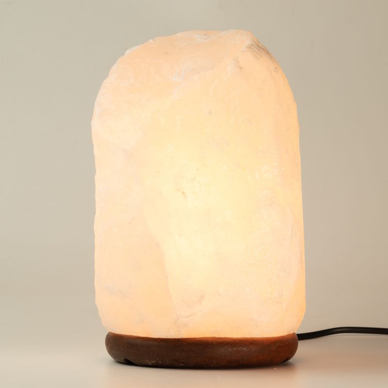 Crystal Rock Himalaya zoutlamp - en basis ongeveer 8-10 kg
