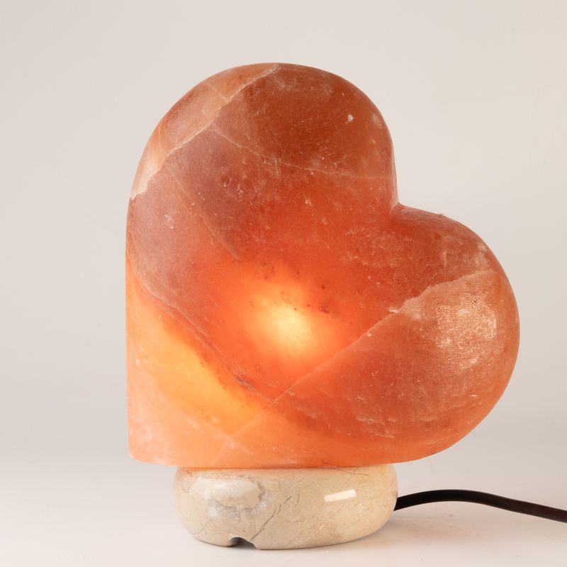 Handgemaakte zoutlamp - Hart