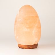 Zoutlamp ei - houten basis