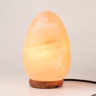 Zoutlamp ei - houten basis