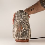 Grijze Himalaya Natuurlijke Zoutlamp - 3-5kg
