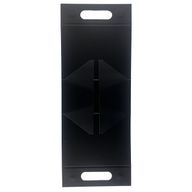 Platverpakte cadeaudoos - Handdoos  (20x10x20cm) - Zwart