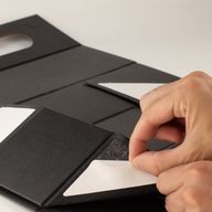 Platpakket Geschenkdoos - Wijnkistvorm (33.5x10x10.5cm) - Zwart