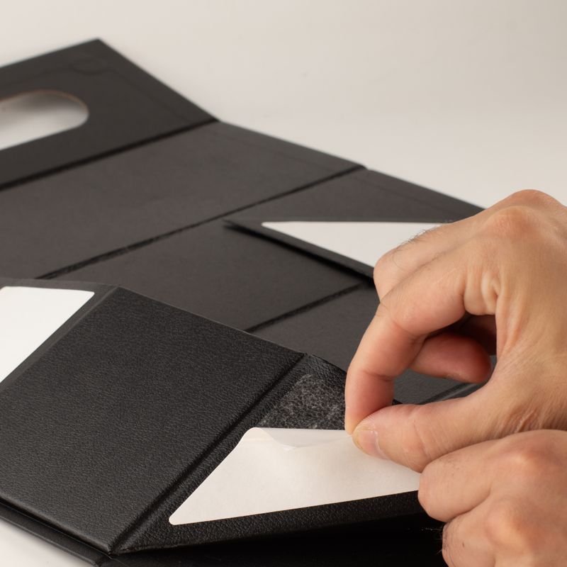 Platpakket Geschenkdoos - Wijnkistvorm (33.5x10x10.5cm) - Zwart