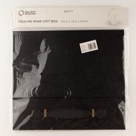 Platpakket Geschenkdoos - Wijnkistvorm (33.5x10x10.5cm) - Zwart