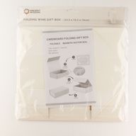 Flat Pack cadeaudoos - Wijnkistvorm (33,5x10x10,5 cm) - Wit