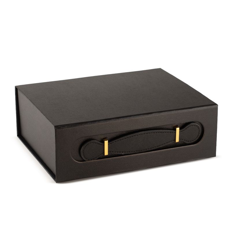 Flat-pack cadeau doos - Medium mand (24x18.2x8cm) - Zwart