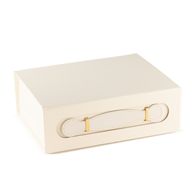 Platverpakte cadeaudoos - Medium cadeaumand (24x18.2x8cm) - Wit