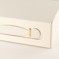 Platverpakte cadeaudoos - Medium cadeaumand (24x18.2x8cm) - Wit