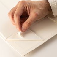 Platverpakte cadeaudoos - Medium cadeaumand (24x18.2x8cm) - Wit