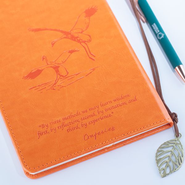 A5 Intentie Notitieboek - LCD Wisscherm - Oranje Leereffect - 80 Vellen