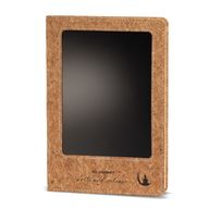 Intentie notitieboek - LCD-veegscherm - kurklederlook - messingblad - 80 bladen