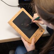 A5 Intentie notitieboek - LCD wis-scherm - oranje lederlook - 80 vellen