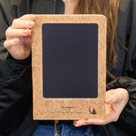 A5 Intentie notitieboek - LCD-schermreinigingsdoek - groene lederlook - 80 pagina's