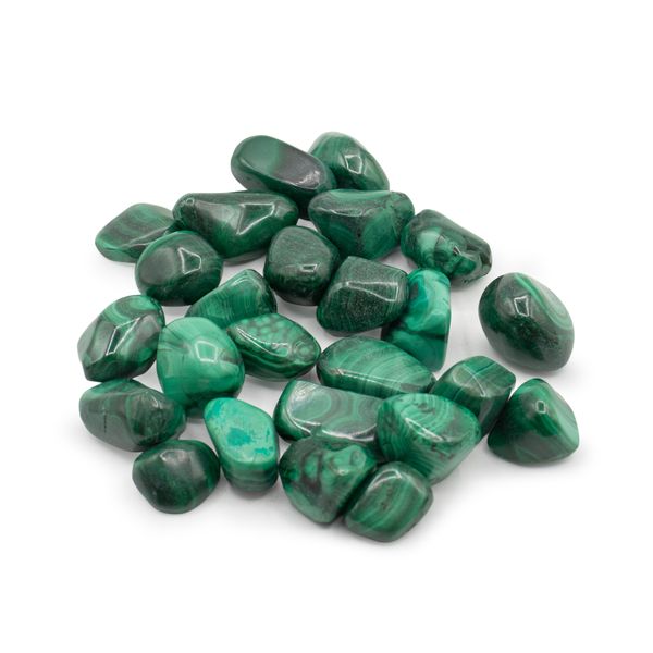 Afrikaanse edelsteen malachiet - Maat 5 - 16 mm (KG)