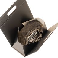 Platverpakte cadeaudoos - Handdoos  (20x10x20cm) - Zwart