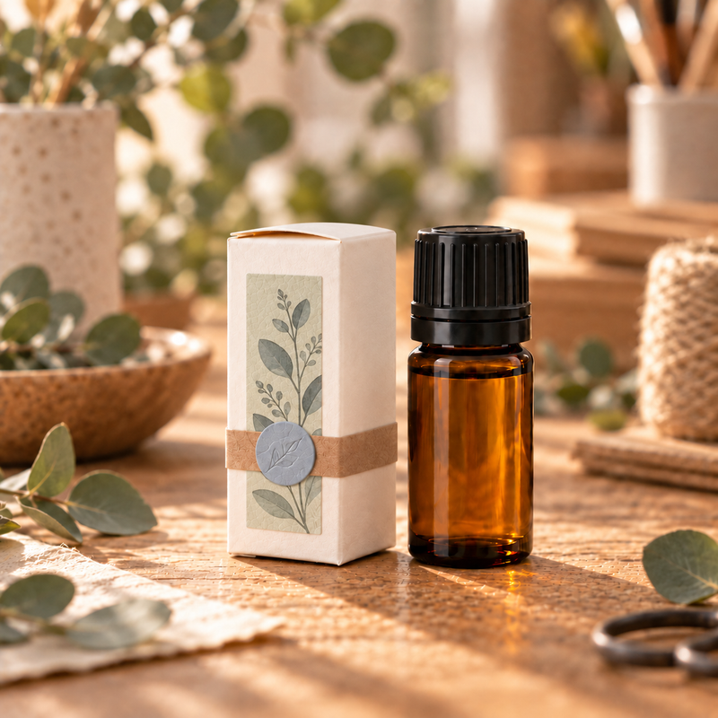 Doos voor 10 ml flesje essentiële olie - wit