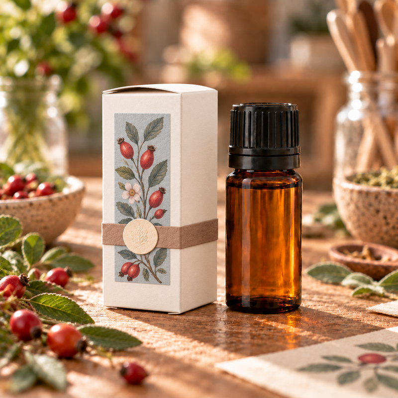 Doos voor 50 ml amberkleurige fles - wit