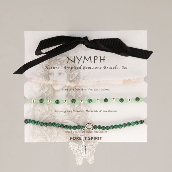 Nymph Spirit Edelsteen Armbandenset - Bosgeest