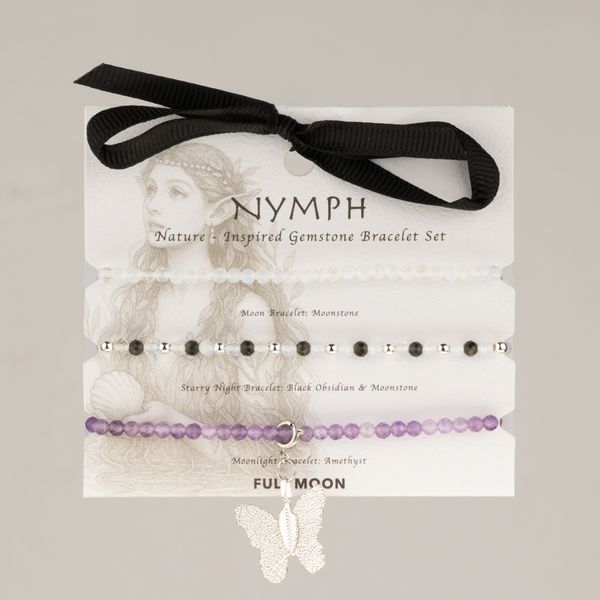 Nymph Spirit Edelsteen Armbandenset - Volle Maan
