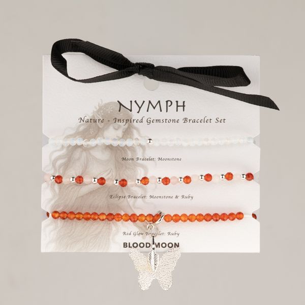 Nymph Spirit Edelsteen Armbandenset - Bloedmaan