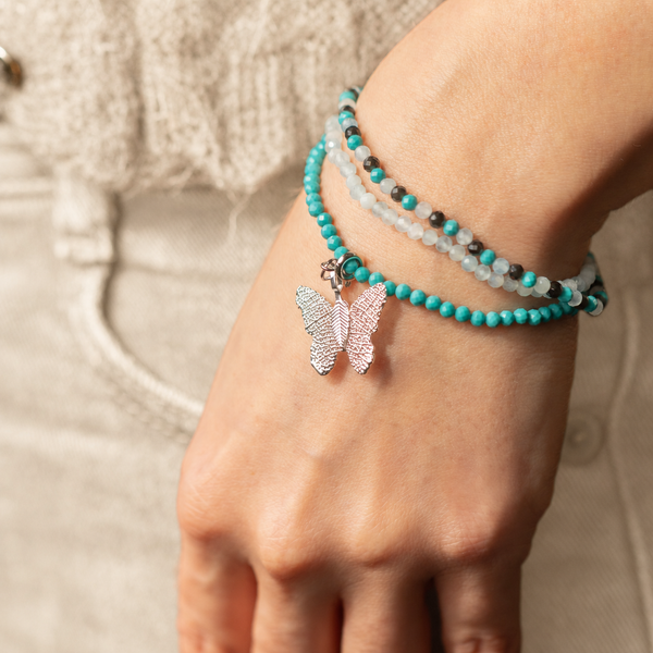 Nymph Spirit Edelsteen Armbandenset - Eindeloze Oceaan