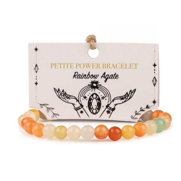 Petite Power Armband (17cmx6mm) - Regenboogagaat
