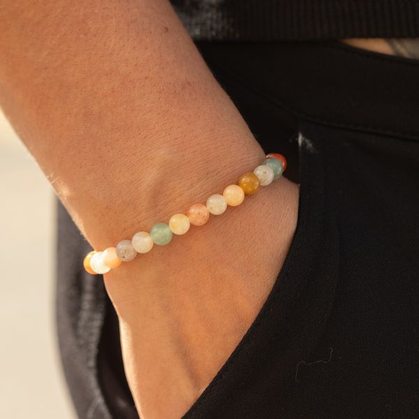 Petite Power Armband (17cmx6mm) - Regenboogagaat