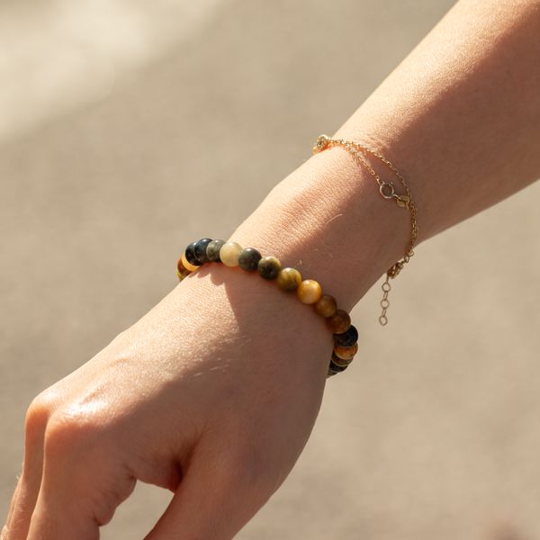 Petite Power Armband (17cmx6mm) - Droom Tijgeroog