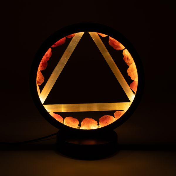 Edelsteen Halo Lamp - Vuur - Carneool & Seleniet