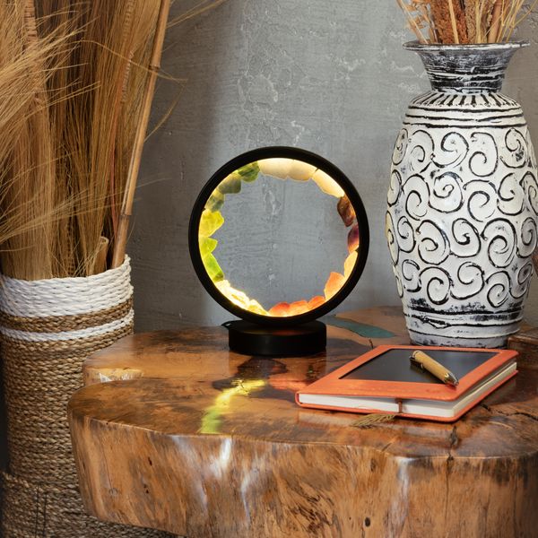Edelsteen-halo-lamp