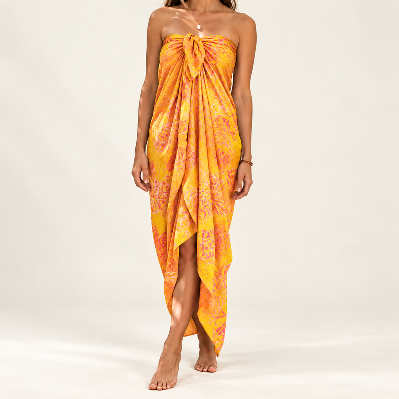 Bali blokdruk sarong - tropisch