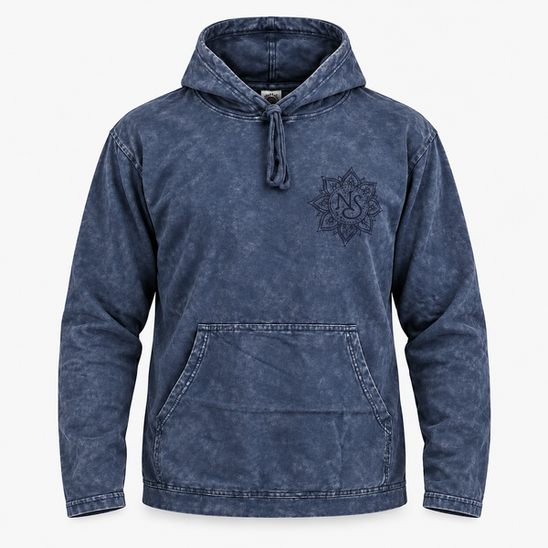 Stonewashed Hoodie met Buidelzak - Oudlila - Maat S