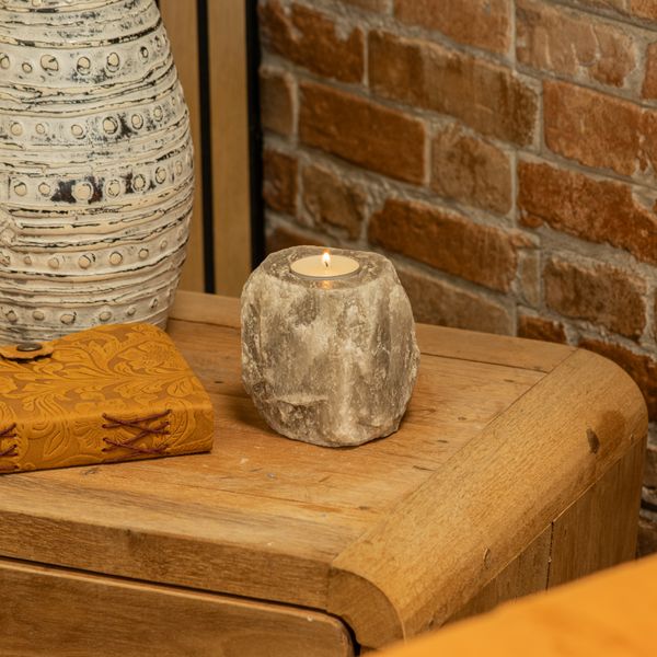 Grijze Zout Kandelaar 600-800g