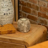 Grijze Zoutkaarsenhouder 600-800g