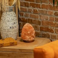 Kwaliteits natuurlijke zoutlamp - en basis ca. 2-3 kg